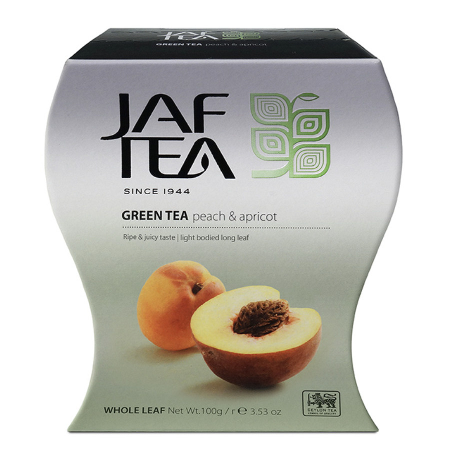 Чай зеленый Jaf Tea персик абрикос 100 грамм #1