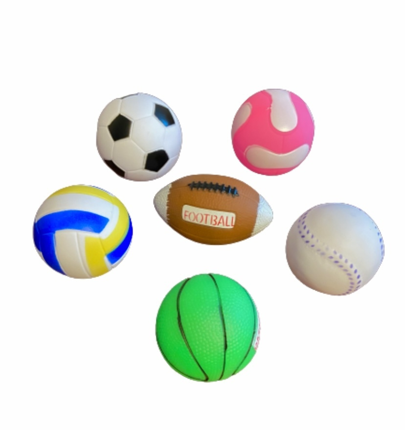 Игрушки для ванны 6 мячей, игрушки для купания, резиновые мячики ...