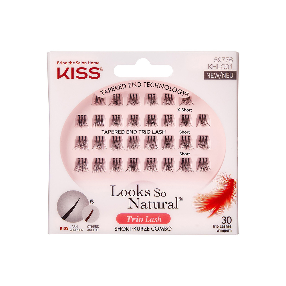 Kiss Haute Couture Накладные пучки Trio Lashes Длина короткая и очень короткая Trio Lashes KHLC01GT #1
