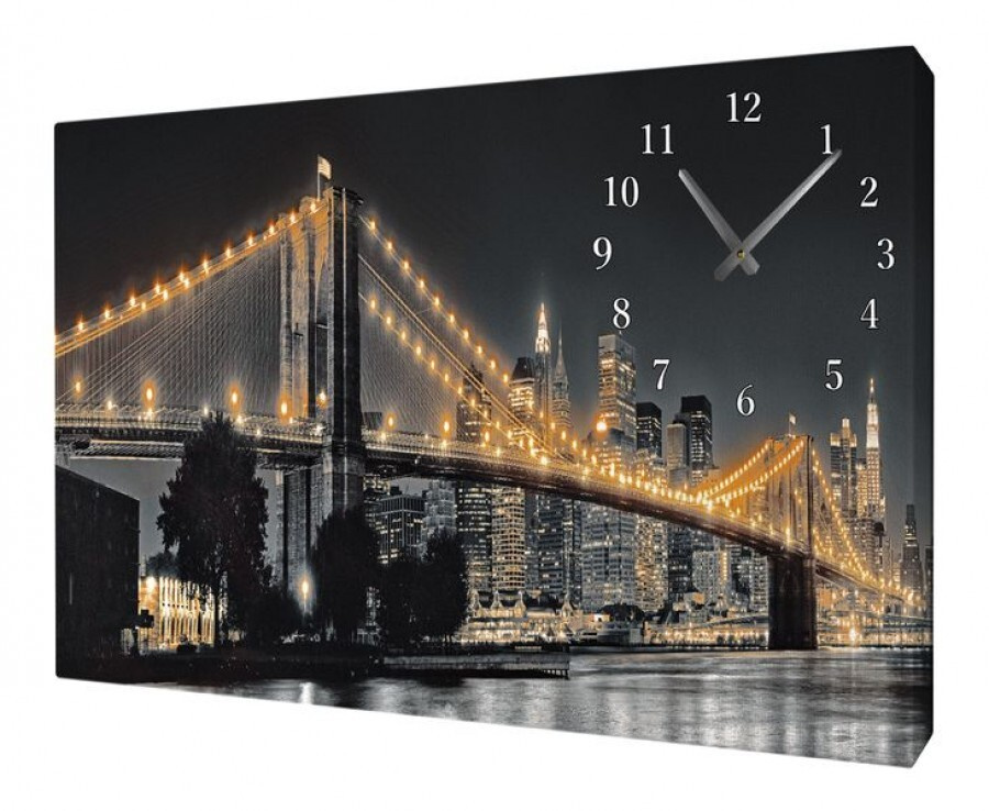 Часы на холсте настенные MWC-11 70х50 / Картина с часами / Часы на картине - купить по низкой цене в интернет-магазине OZON (484856646)