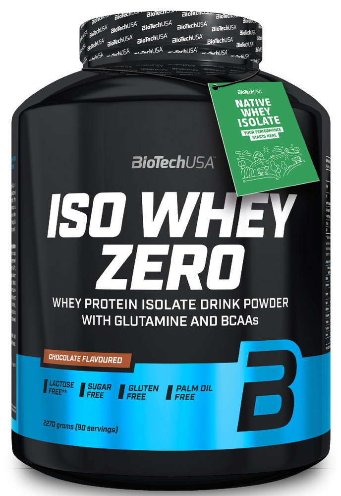 Сывороточный протеин изолят BioTechUSA Iso Whey Zero 2270 г. шоколад  #1