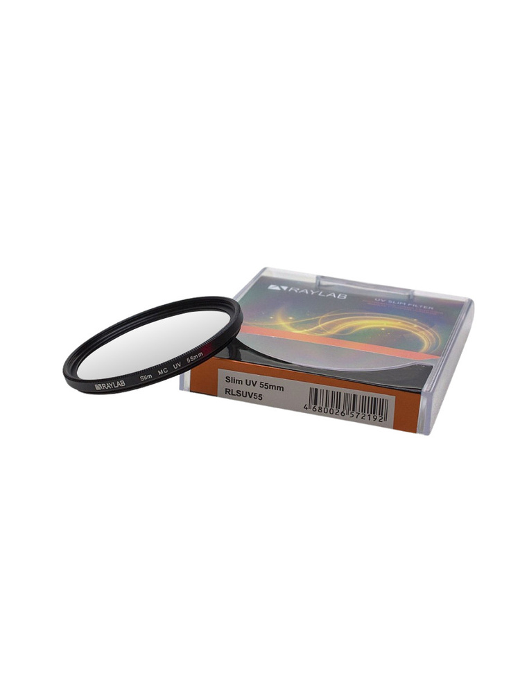 Фильтр защитный ультрафиолетовый RayLab UV Slim 55mm , защита объектива, защита камеры, от солнца  #1