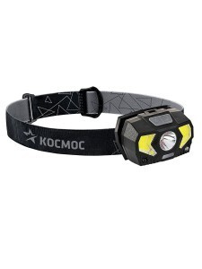 Космос фонарь налобный KocHuntHelper5W (3xR03) 1св/д XPE 3W+COB 2W+красный св/д,180lm+140lm  #1