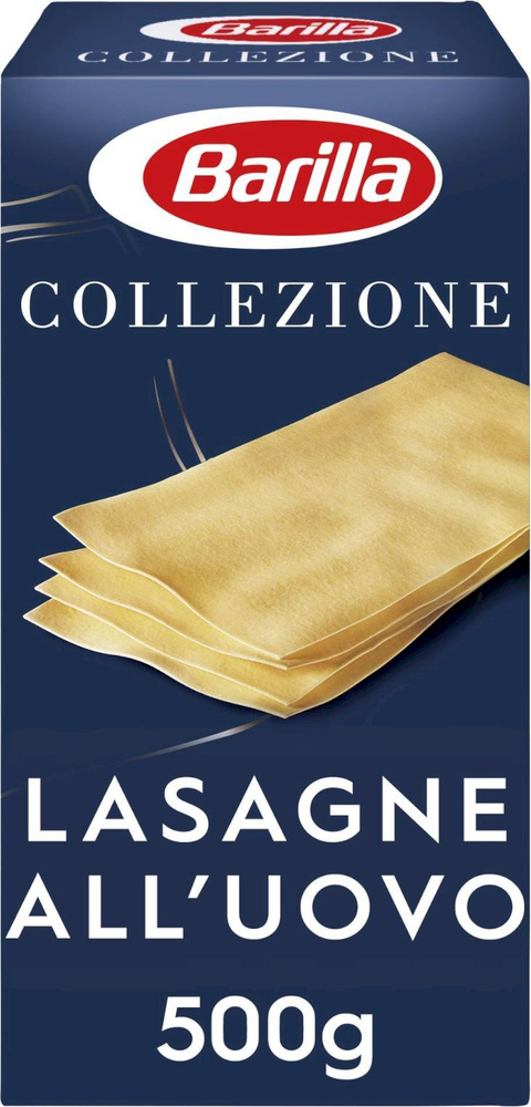 Макаронные изделия Barilla лазанья Lasagne Uovo, яичная, 500 г - купить ...