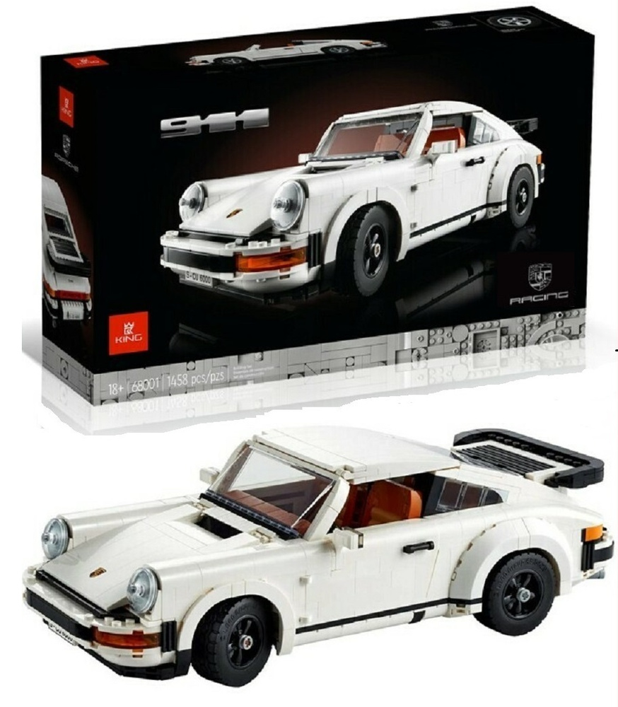 Конструктор 68001/60666 Lion King Porsche 911 Техник, 1458 деталей #1