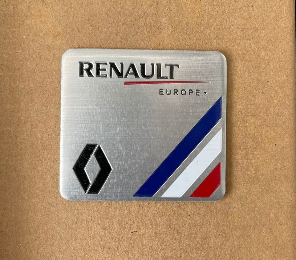 Шильдик эмблема Renault Europe / Рено 60x55 мм - купить по выгодным ...