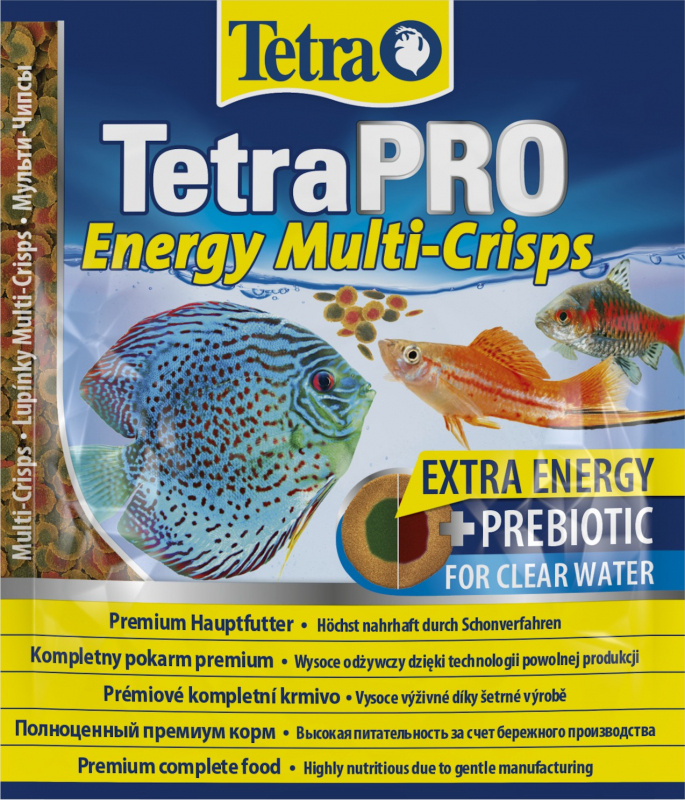 TetraPRO Energy Multi Crisps 12г Высококачественный полноценный корм в виде чипсов Концентрат для повышения #1