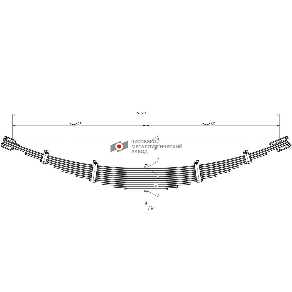 Рессора задняя для ПАЗ 3205, 672, 3201 11 листов - купить по доступным ...