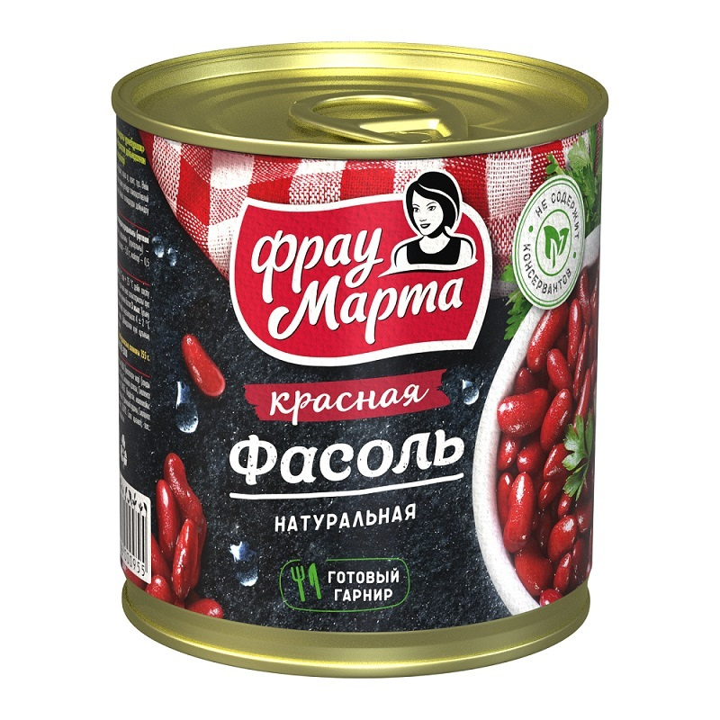 Фасоль красная Фрау Марта в собственном соку, 310 г - купить с ...