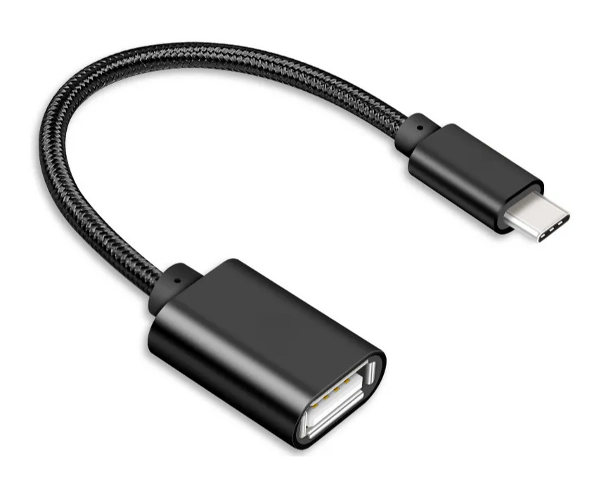 Адаптер - Type-C/ micro USB папа-мама (black)