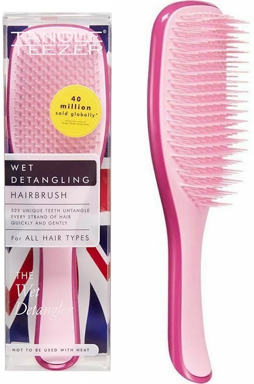 Tangle Teezer The Wet Detangler Raspberry Rouge Расческа массажка для волос  большая розовая для мокрого расчесывания - купить с доставкой по выгодным  ценам в интернет-магазине OZON (1043584695)