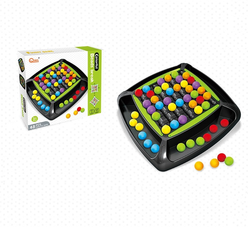 Настольная логическая игра с цветными шариками/Rainbow Ball Matching ...