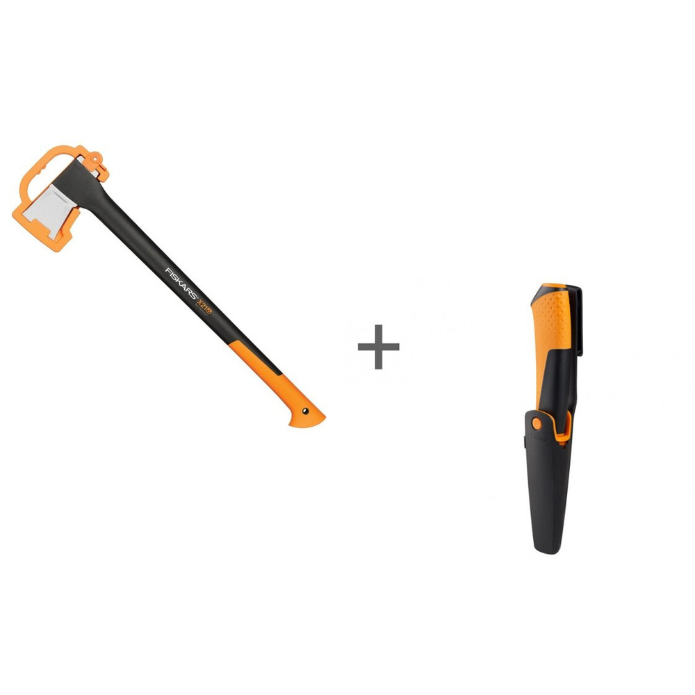 Топор-колун Fiskars L, X21 + универсальный нож с точилкой #1