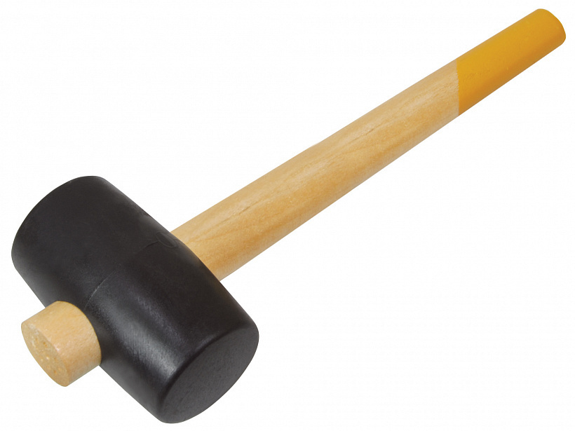 Киянка 300гр, распорная деревян. рукоятка d50 мм, чер резин, СОЮЗ,1012-08-300С  #1