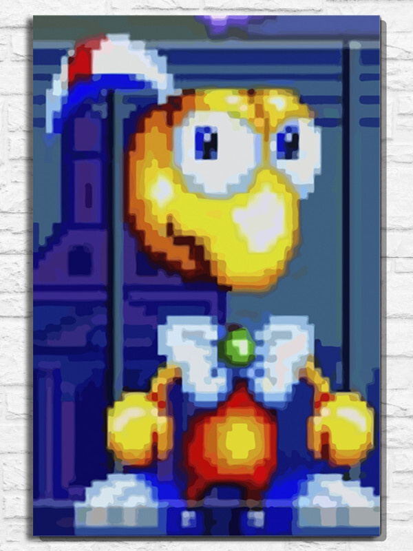 Картина по номерам на холсте игра Dynamite Headdy (Sega, Сега, 16 bit ...