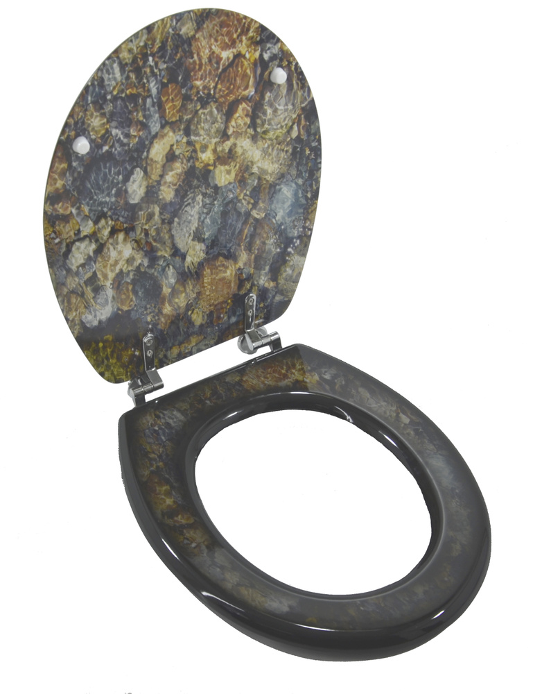 Сиденье для унитаза из МДФ с рисунком на крышке - купить по низкой цене ...