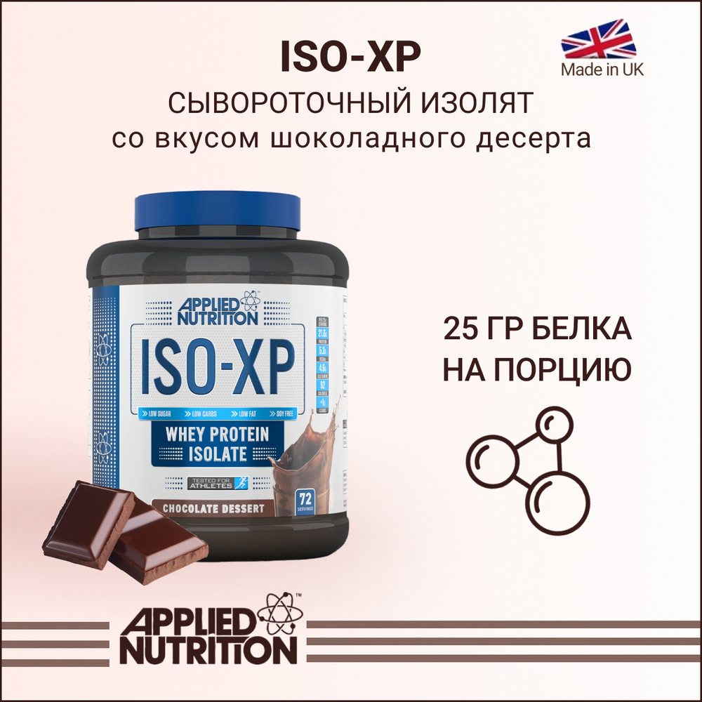 Протеин сывороточный изолят Applied Nutrition ISO-XP Шоколадный десерт ...