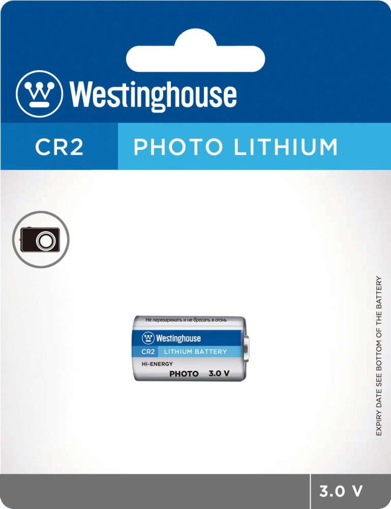 литиевая батарейка 3В Westinghouse CR2-BP1. Для цифровых фотоаппаратов .