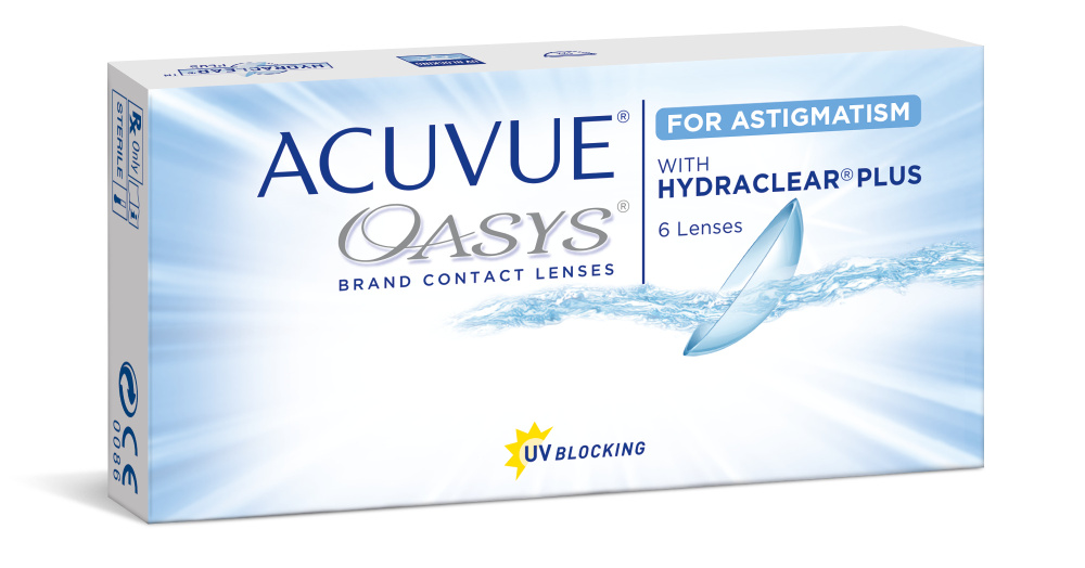 Acuvue Oasys for Astigmatism, 6 линз, ось 10, цилиндр -1.25, оптическая сила -4.75  #1