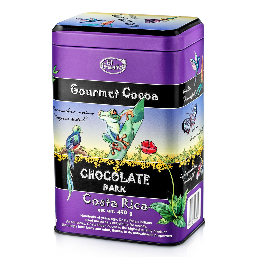 Какао / Горячий шоколад натуральный El Gusto Hot Chocolate Dark 450 грамм алкализованный Costa Rica  #1