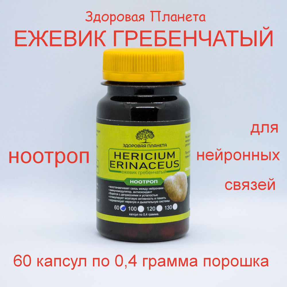Ежевик (ежовик) гребенчатый 60 капсул - купить с доставкой по выгодным ...