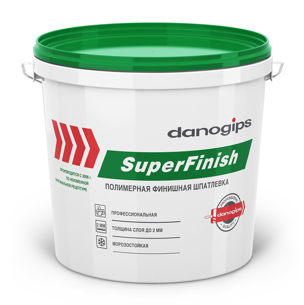 Финишная шпатлевка DANOGIPS SuperFinish 3 л ( 5 кг ) #1