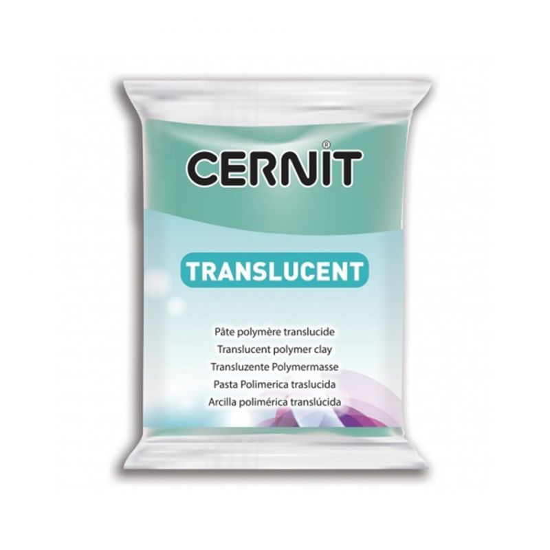 Полимерный моделин Cernit "Translucent" #620 прозрачный изумруд /56гр.  #1