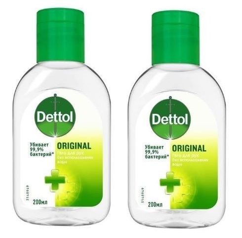 Гель для дезинфекции рук Dettol антибактериальный 50 мл