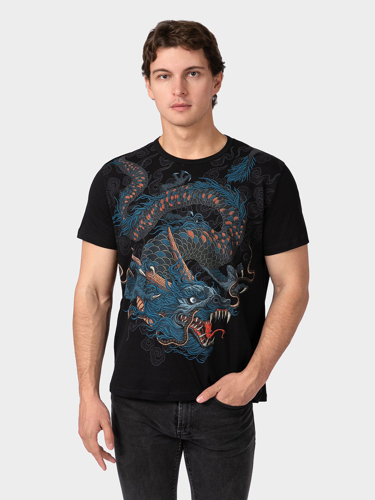 Футболка MF, размер 46, цвет черный, хлопок 100% - купить по выгодной ...