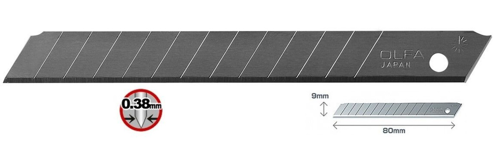 Сменные лезвия OLFA (Олфа) OL-AB-10B 10 шт. #1