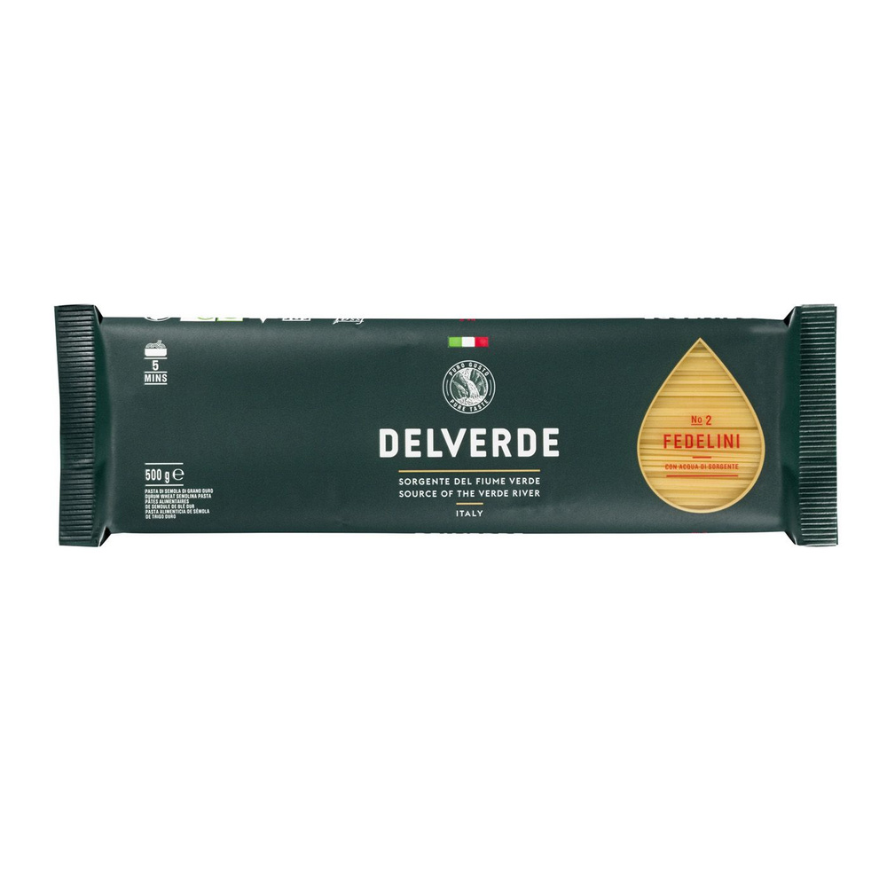 Макаронные изделия Delverde №002 Феделини (спагетти) 500 г #1