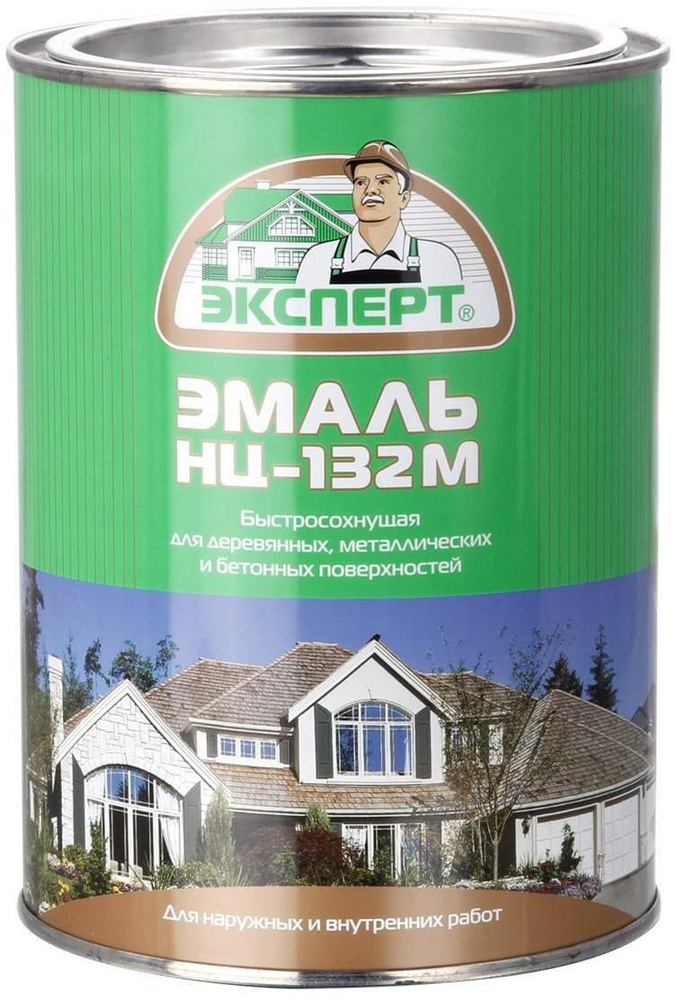 ЭКСПЕРТ Эмаль Гладкая, Алкидная, Глянцевое покрытие, 0.84 кг, зеленый  #1