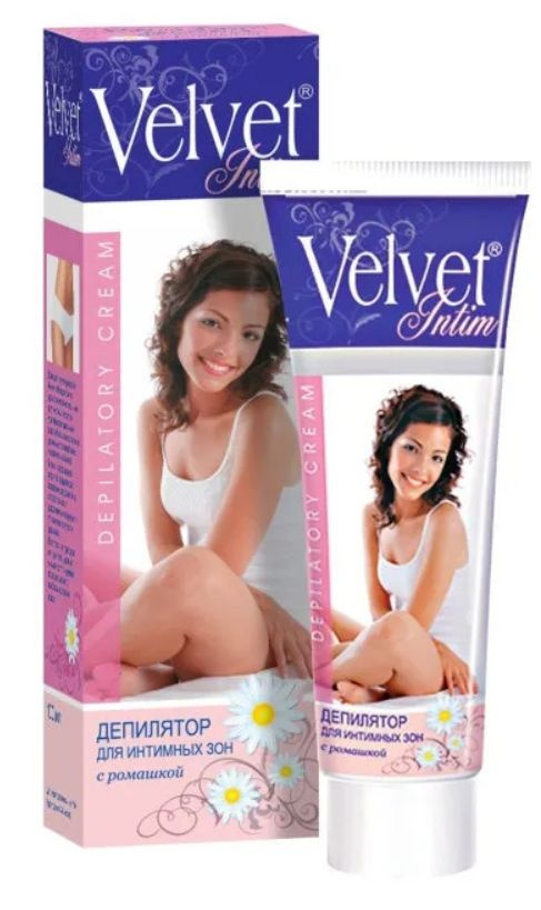 Крем для депиляции Velvet для интимных зон с ромашкой мл