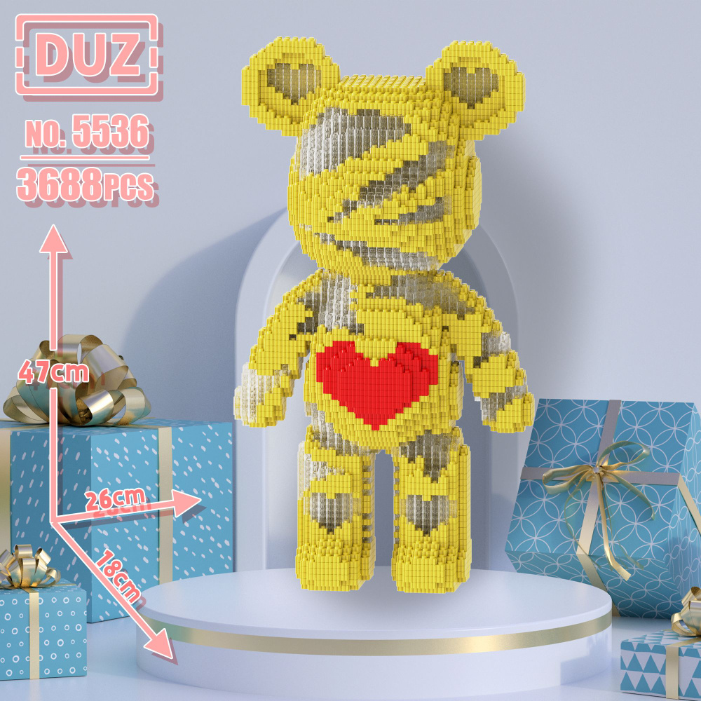 DUZ 3D конструктор,Мишка/KAWS 47cm/лего конструктор / игрушка для  детей/мальчик/девушк