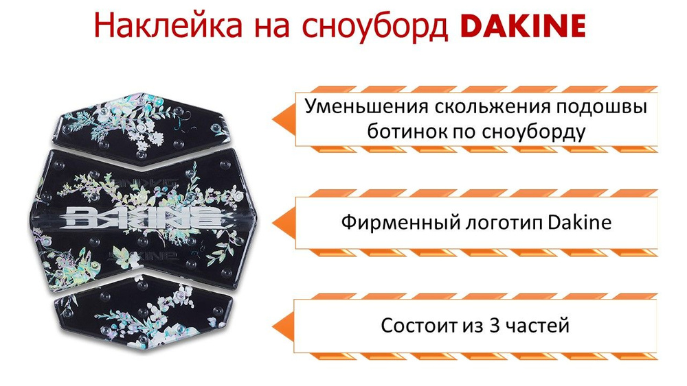 Наклейка на сноуборд Dakine Modular Mat Solstice Floral #1