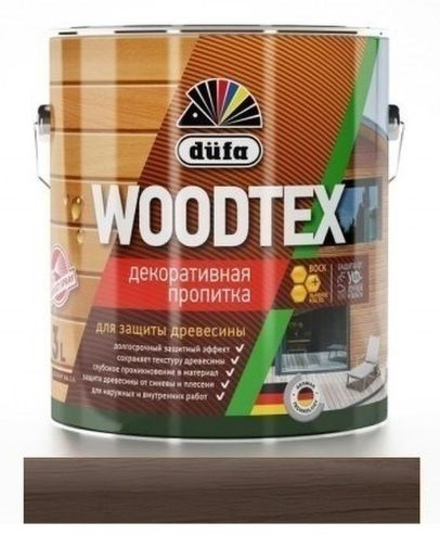 Пропитка декоративная для защиты древесины алкидная Dufa Woodtex палисандр 0,9 л.  #1