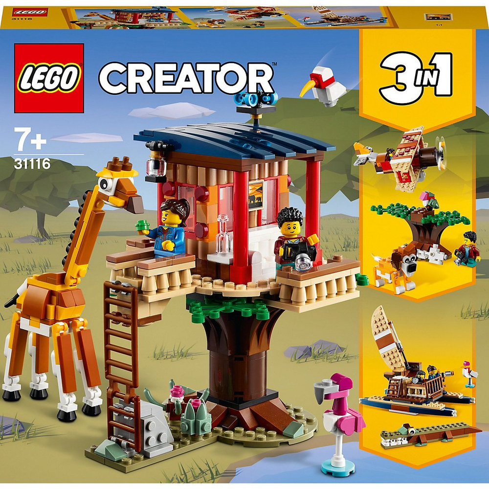 LEGO Creator 31116 Safari-Baumhaus Конструктор Лего Креатор Дом на дереве  для сафари