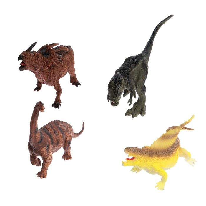 Набор динозавров "Юрский период", 4 фигурки #1