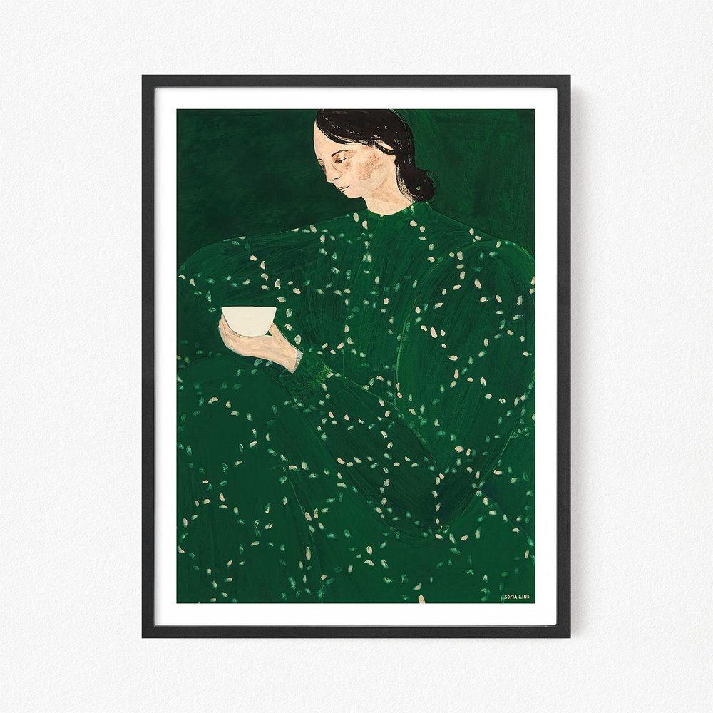 Постер "София Линд - Sofia Lind Coffee Alone At Place De Clichy", 21х30 см #1