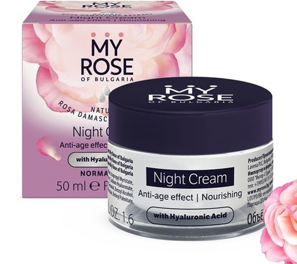 My Rose of Bulgaria Крем для лица ночной против морщин Anti-age effect Night Cream 50мл. / - 1 шт.  #1