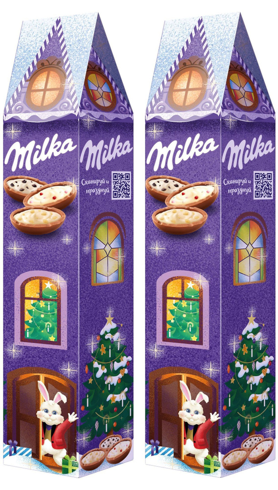 Набор подарочный шоколада фигурного молочного Milka, 94,5 г 1 или 2 ...