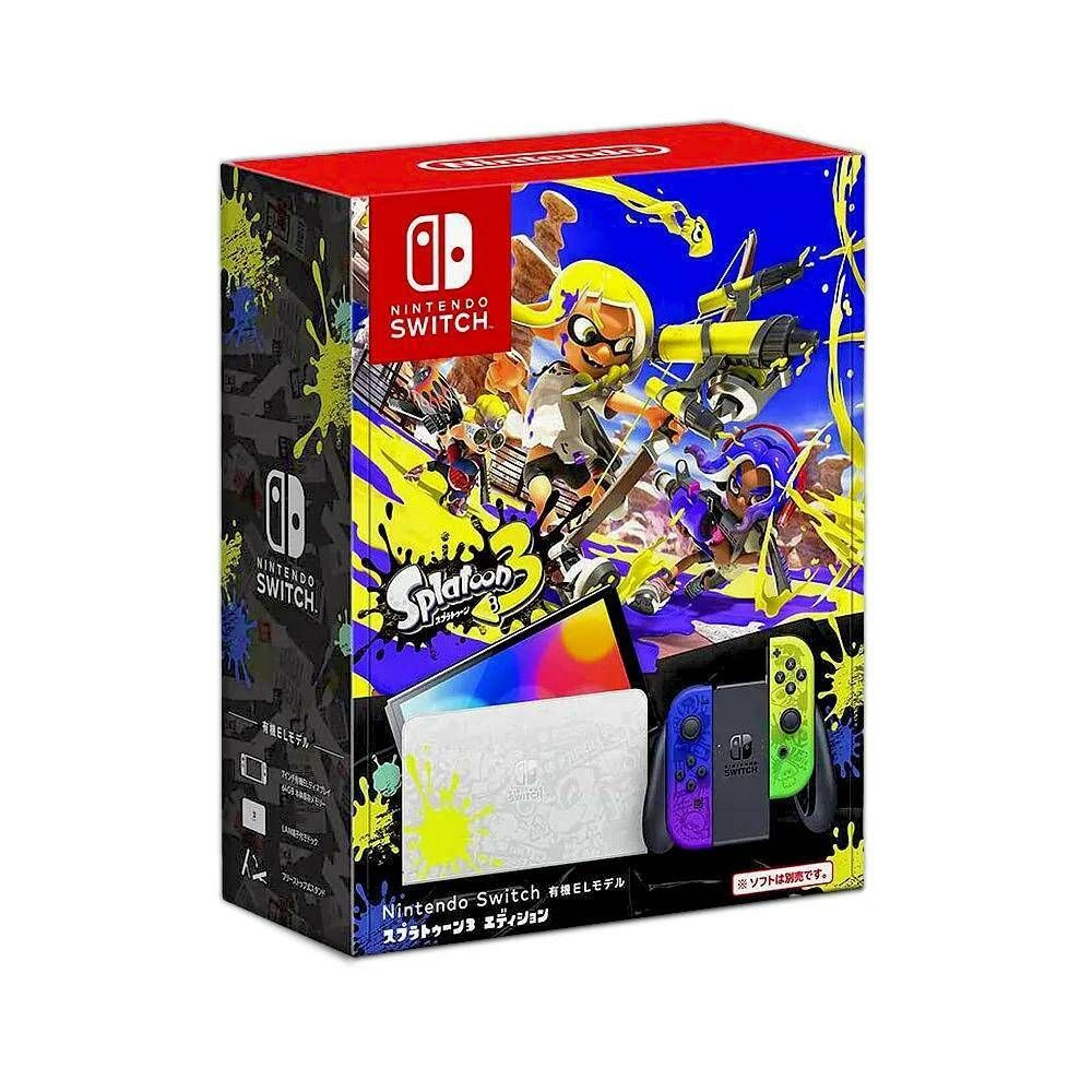 Игровая приставка Nintendo Switch OLED 64 ГБ, Splatoon 3 Edition,  ограниченная серия