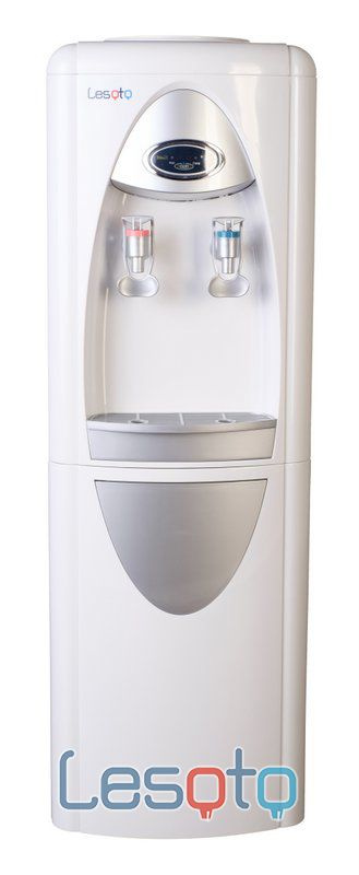 Кулер для воды напольный с электронным охлаждением и нагревом Lesoto 444 LD white-silver, с верхней загрузкой #1