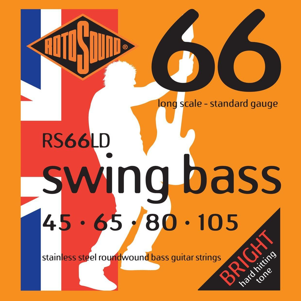 Струны для бас-гитары ROTOSOUND RS66LD BASS STRINGS STAINLESS STEEL #1