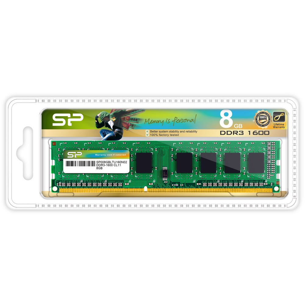 Модуль оперативной памяти Silicon Power DDR3 1600 Мгц 1x8 ГБ ...