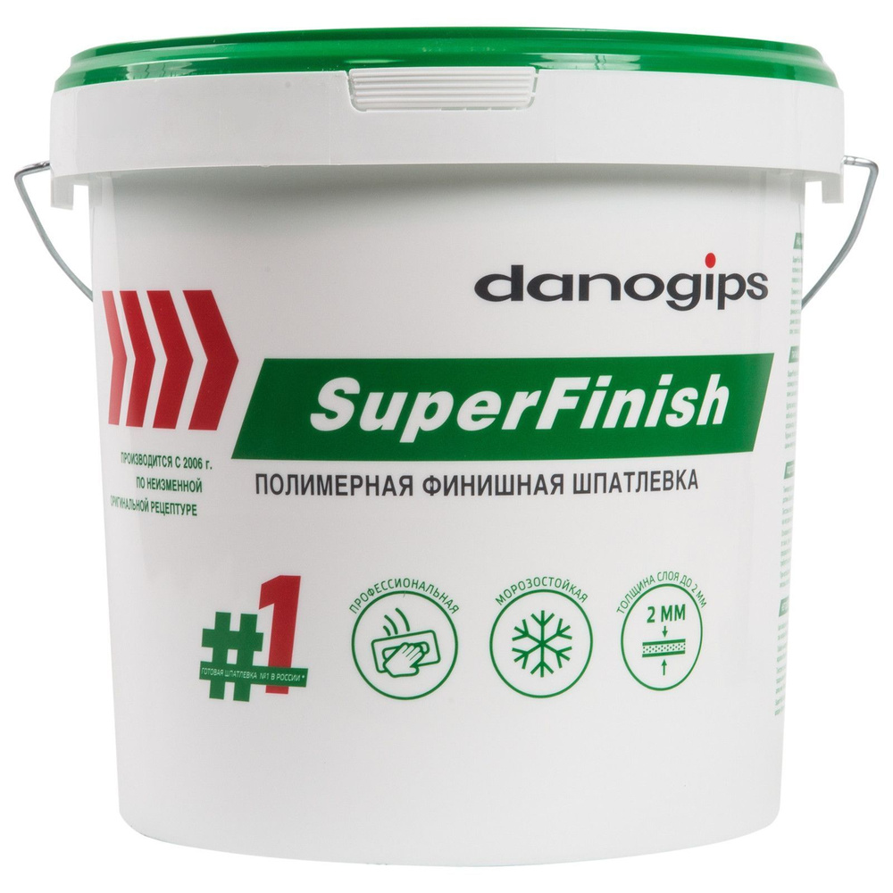 Шпатлевка готовая финишная полимерная Danogips SuperFinish(Sheetrock)  #1