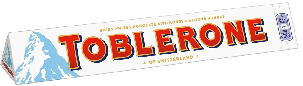 Молочный шоколад Toblerone White / Тоблерон Вайт 100 г. (Швейцария)  #1