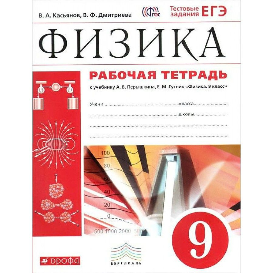 Физика. 9 класс. Рабочая тетрадь к учебнику А. В. Перышкина, Е. М. Гутник.  2022. Рабочая тетрадь. Касьянов В.А. - купить с доставкой по выгодным ценам  в интернет-магазине OZON (836897127)