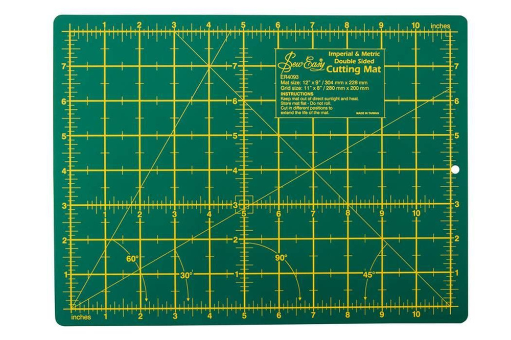 Мат раскройный, коврик для резки двусторонний, мини, 304 мм x 228 мм, зеленый.  #1