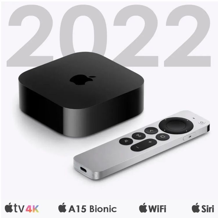 Apple Медиаплеер TV iOS/64 ГБ, Wi-Fi, Bluetooth, черный #1